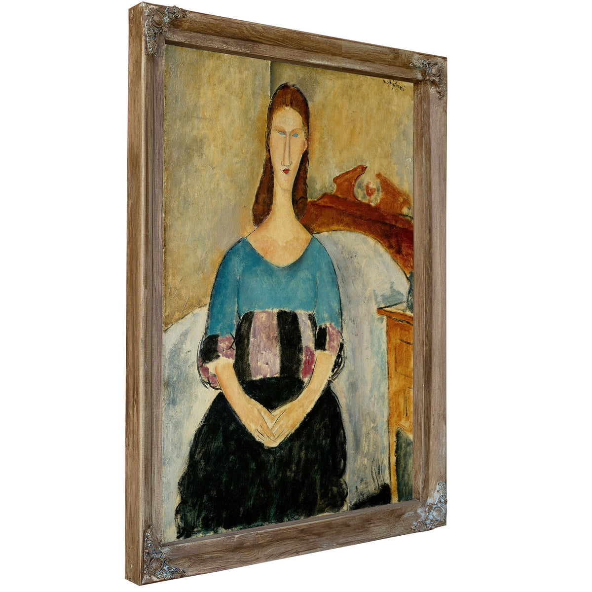 Portrait Jeanne Hebuterne Seated 1918 By Amedeo Modigliani