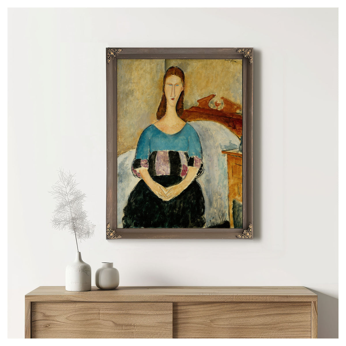 Portrait Jeanne Hebuterne Seated 1918 By Amedeo Modigliani
