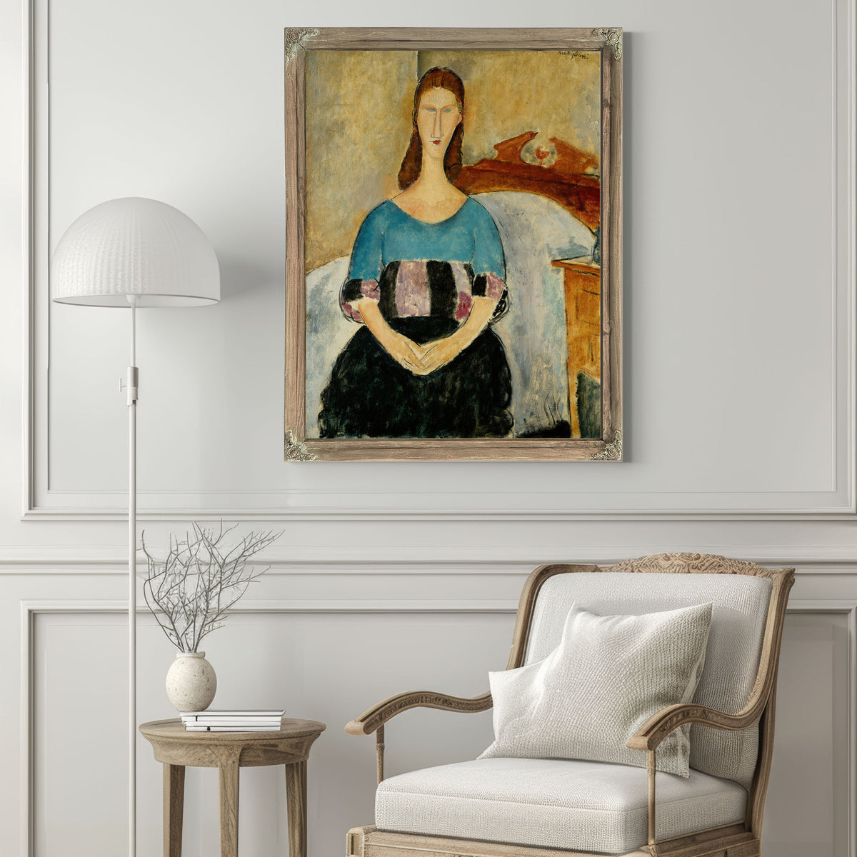 Portrait Jeanne Hebuterne Seated 1918 By Amedeo Modigliani