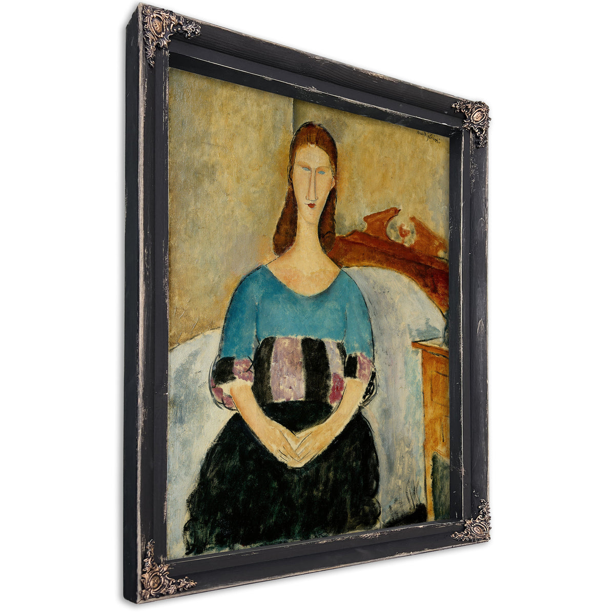 Portrait Jeanne Hebuterne Seated 1918 By Amedeo Modigliani