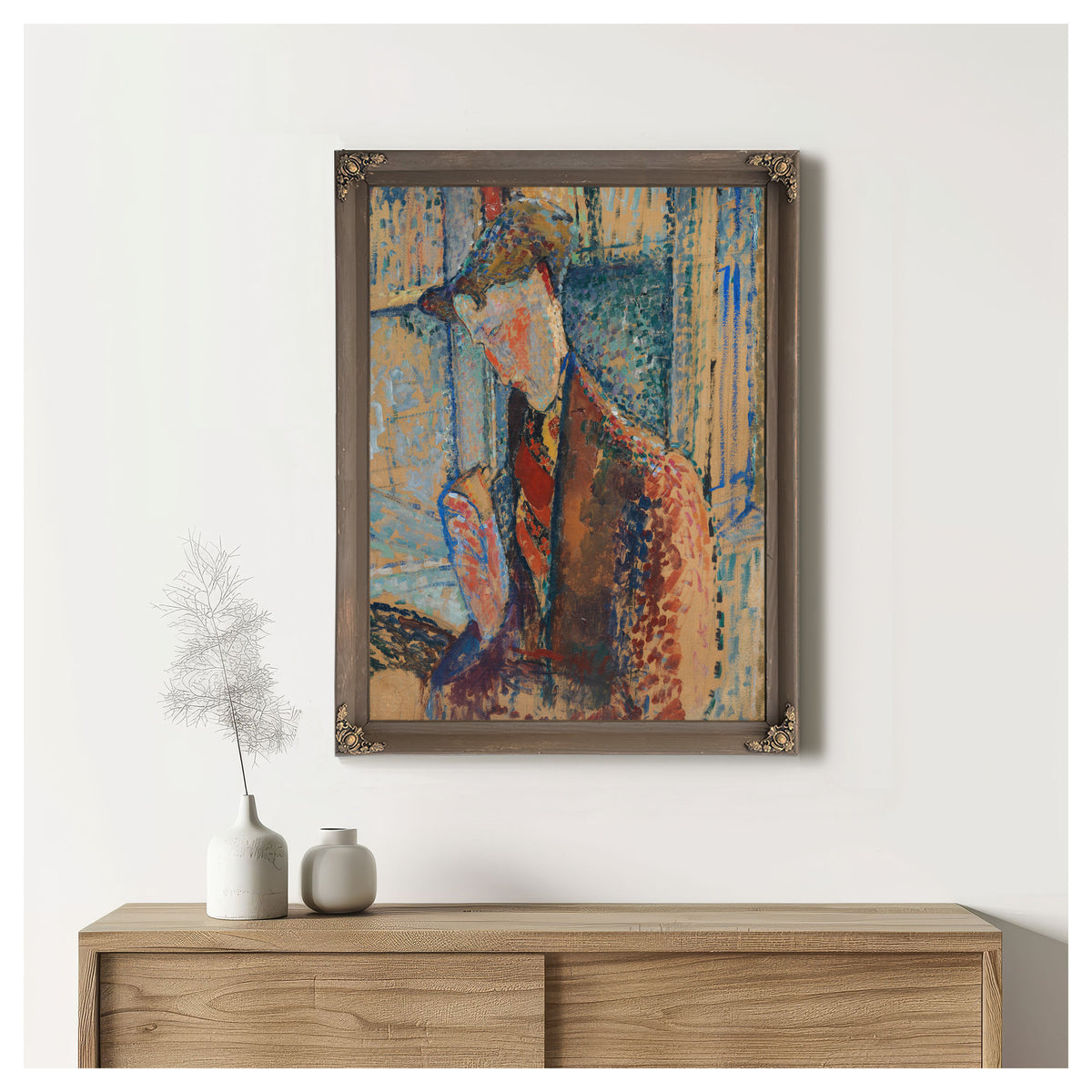 Reverie Study the Portrait Frank Burty By Amedeo Modigliani