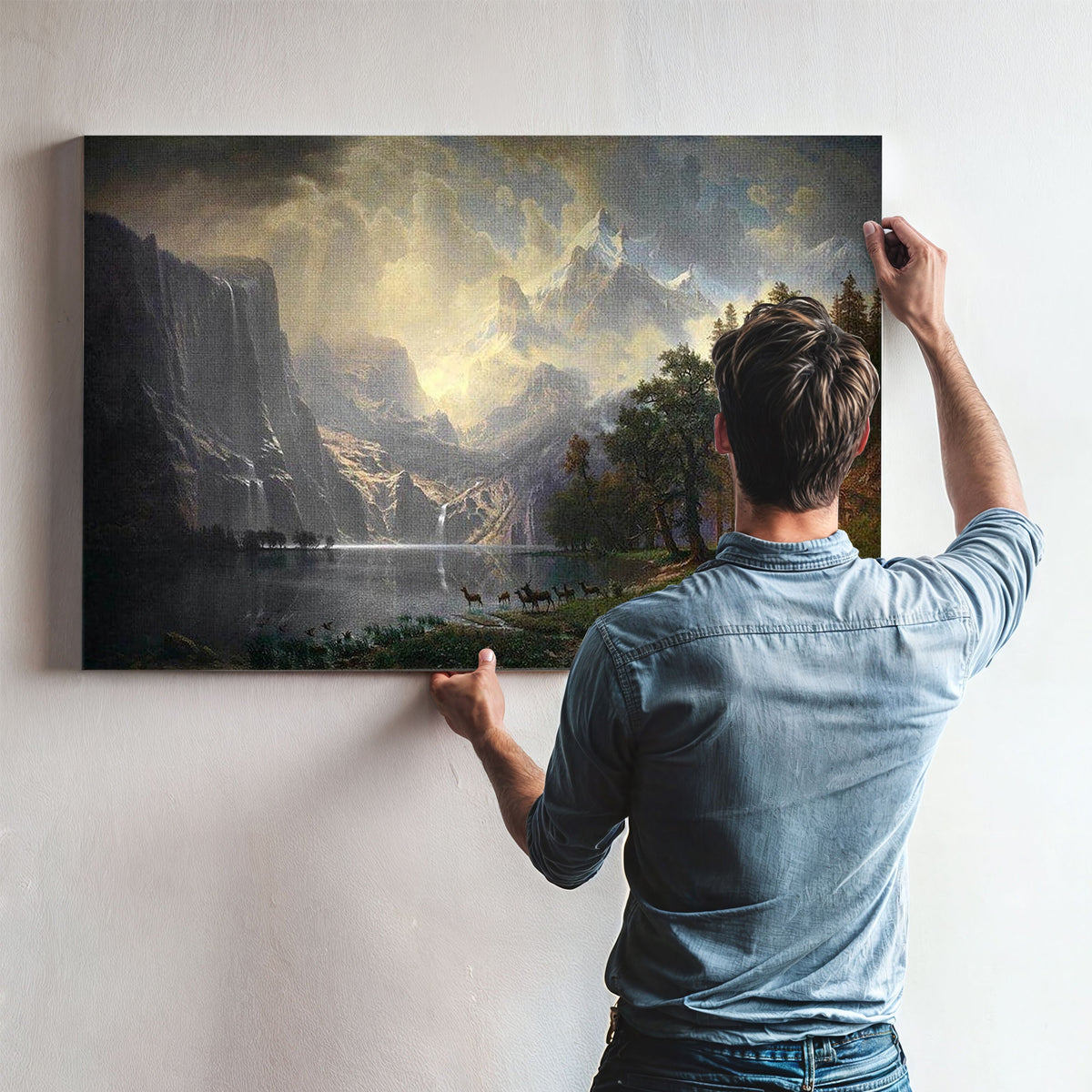 Among The Sierra Nevada, California By Albert Bierstadt