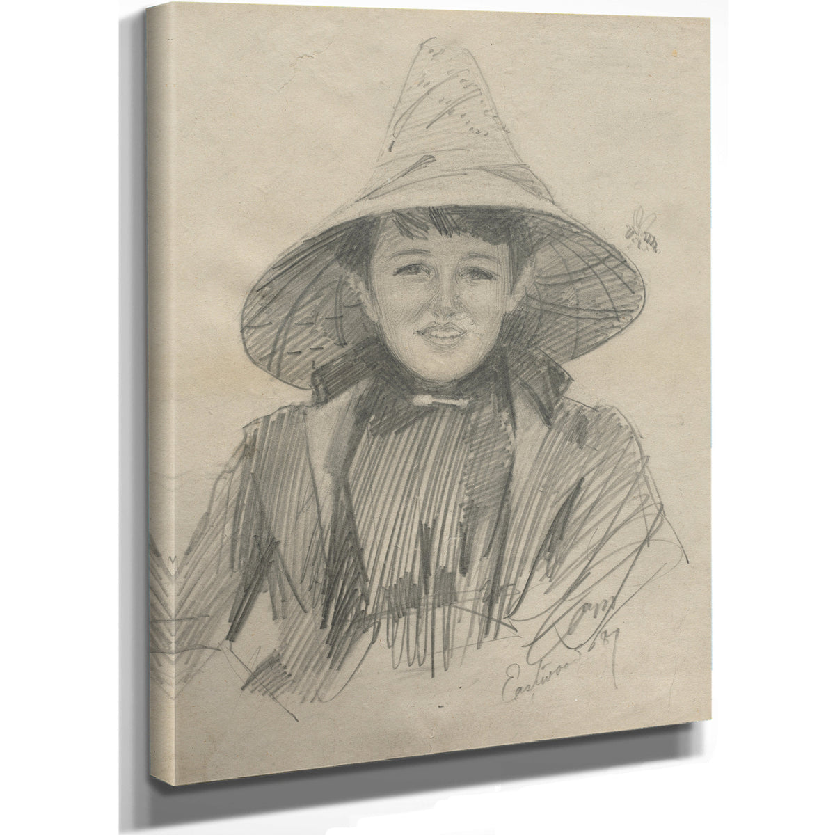 Ada Lymon Woman a Large Hat 1887 By Anders Zorn