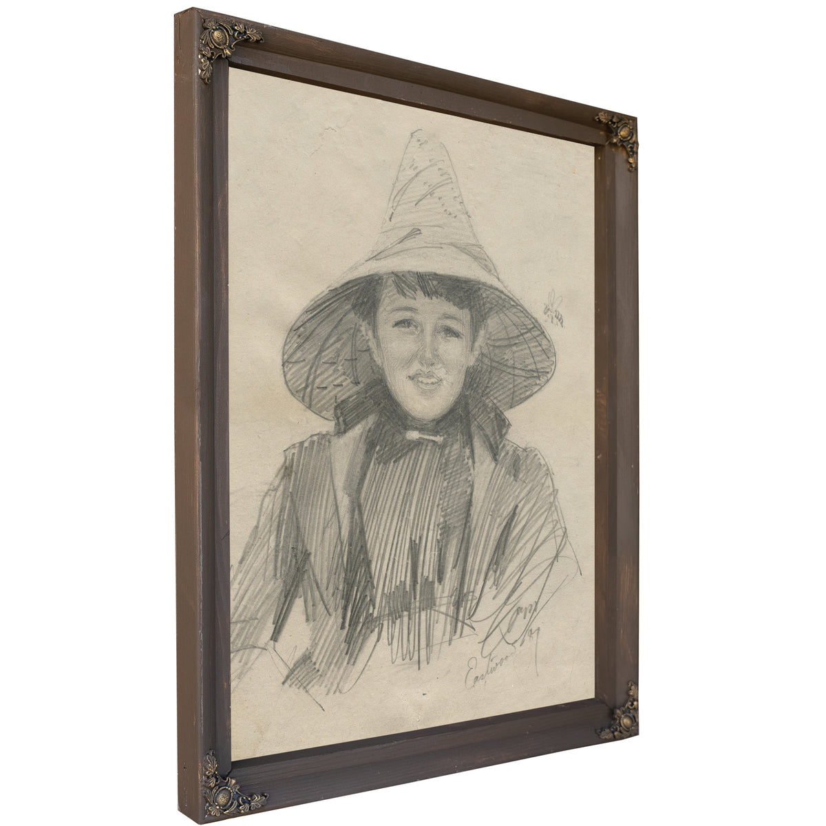 Ada Lymon Woman a Large Hat 1887 By Anders Zorn