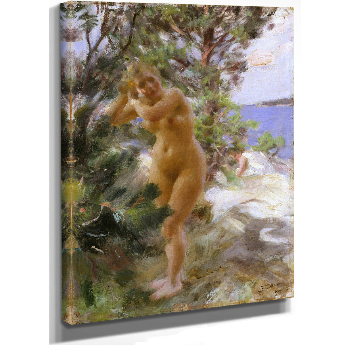 After Bath 1895 By Anders Zorn
