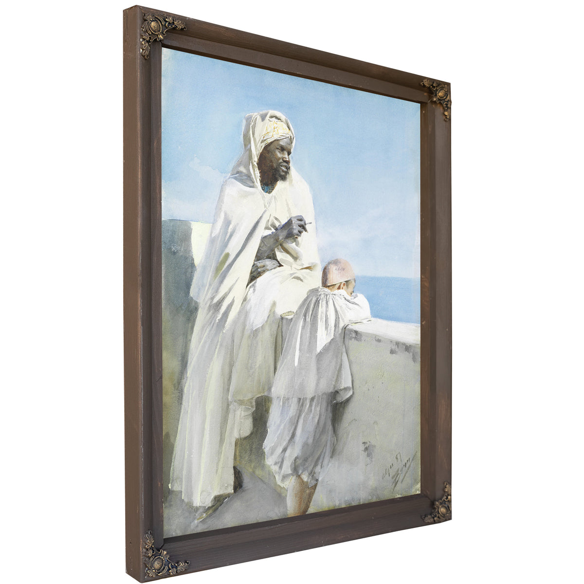 An Algerian Man Boy Looking Across Bay By Anders Zorn