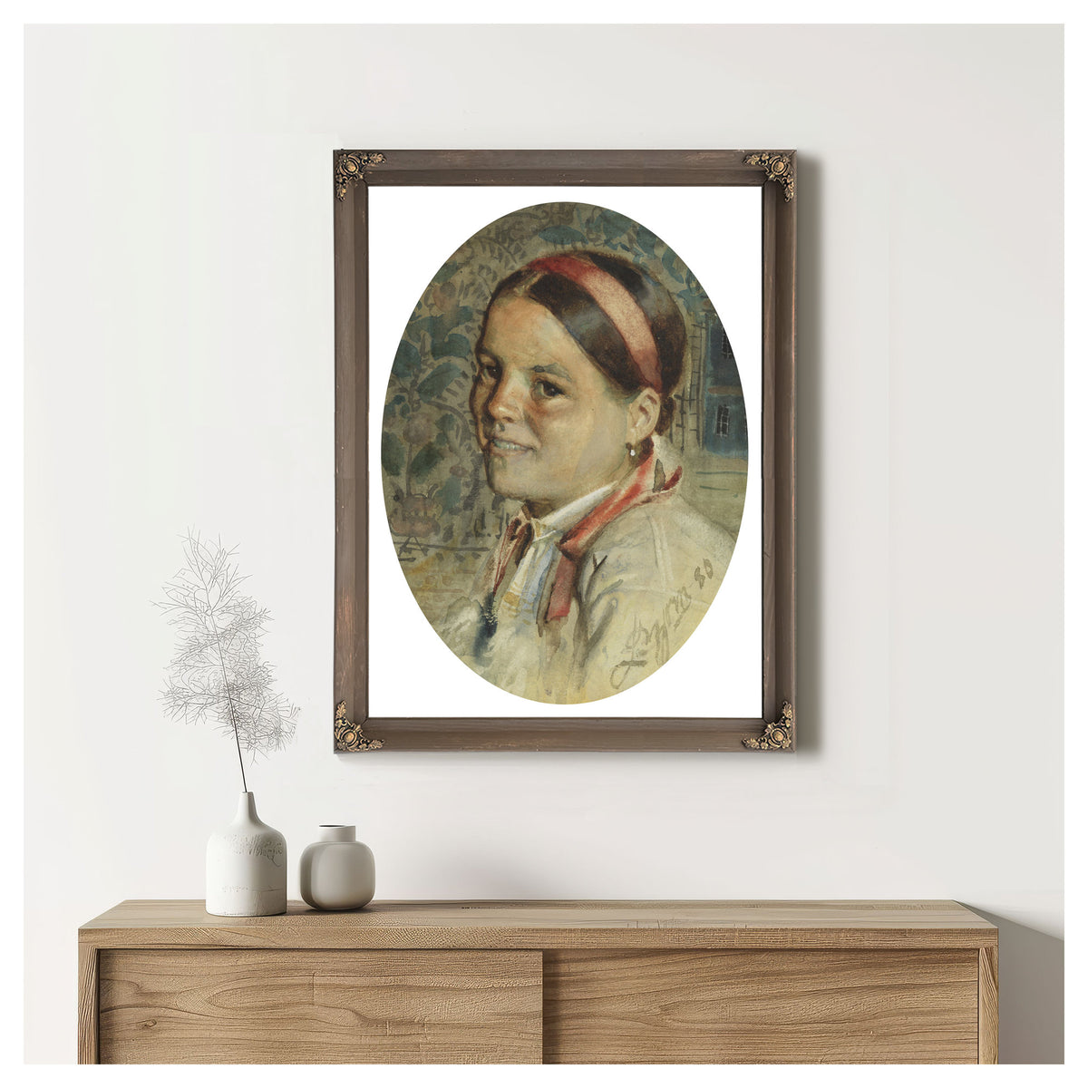Head a Woman By Anders Zorn