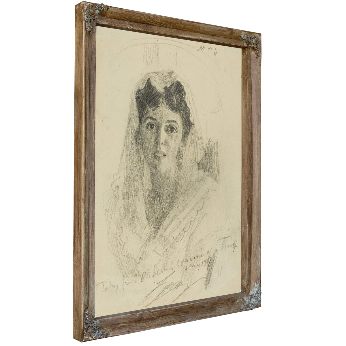 Head a Woman En Face 1907 By Anders Zorn