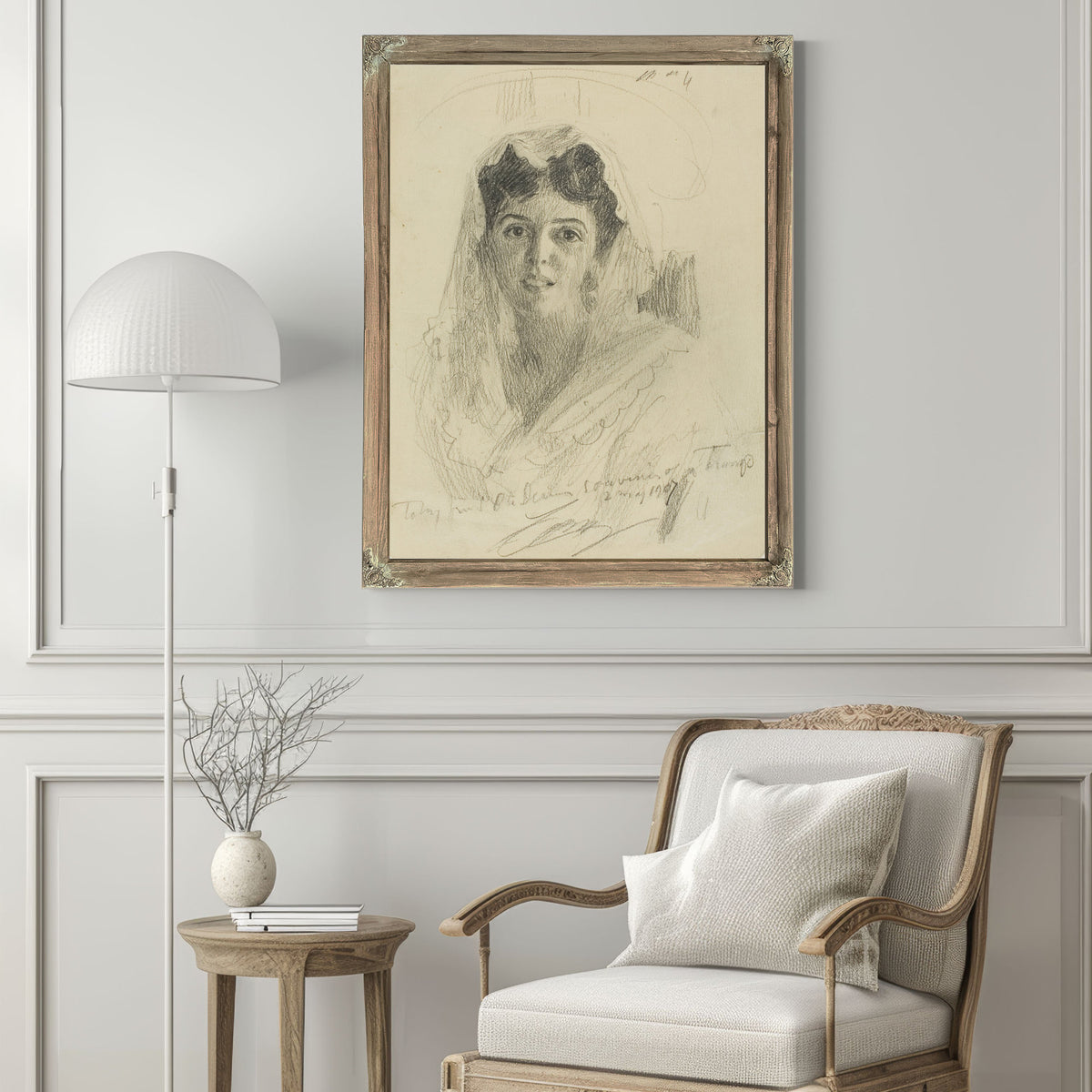 Head a Woman En Face 1907 By Anders Zorn