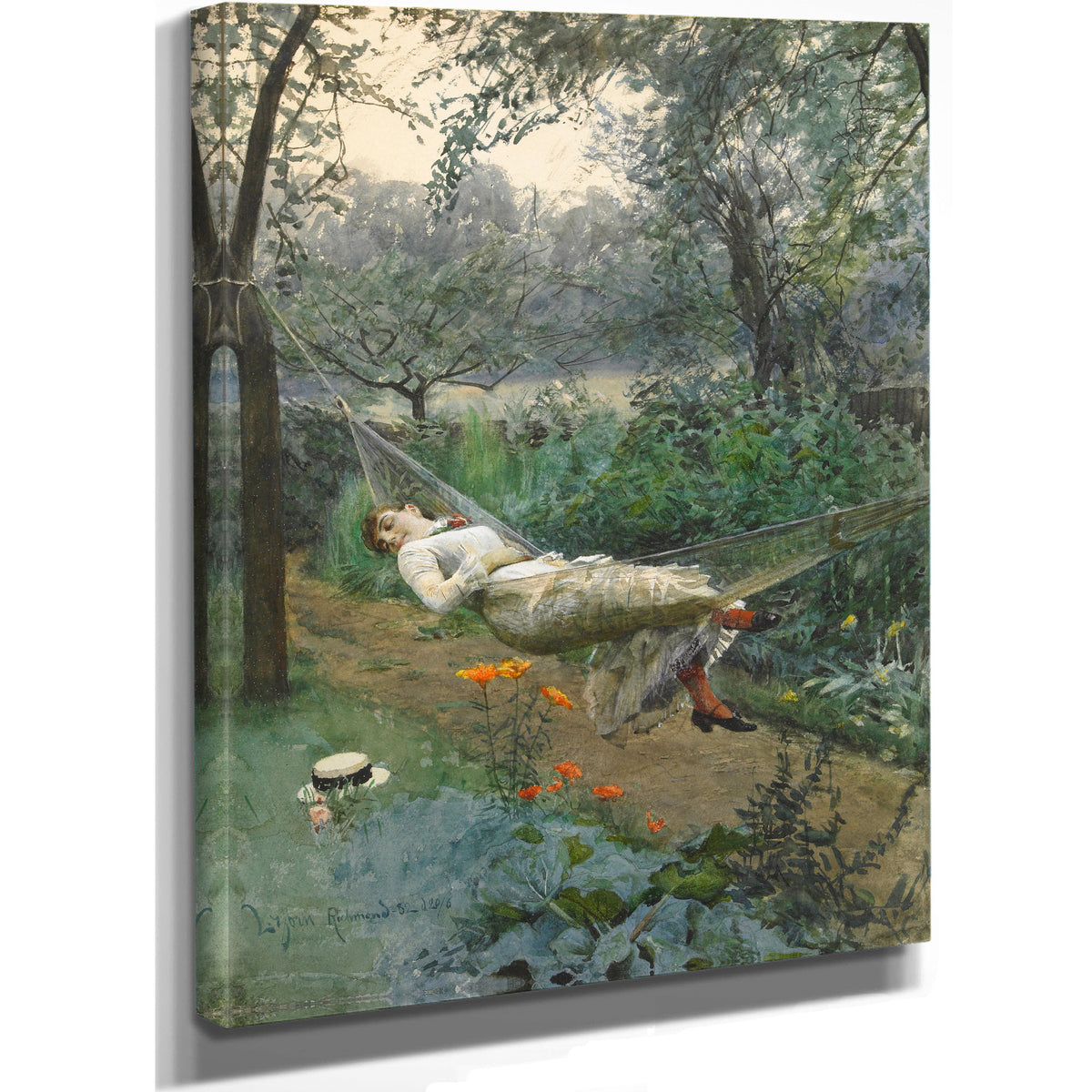 In Hammock 1882 By Anders Zorn