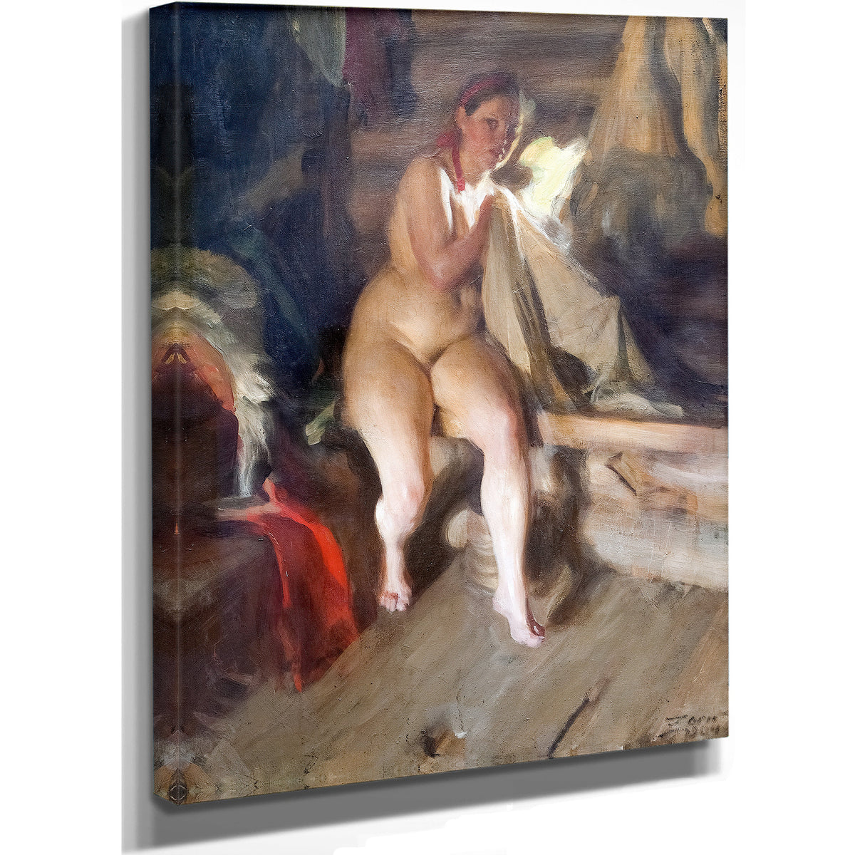 In Loft 1904 By Anders Zorn