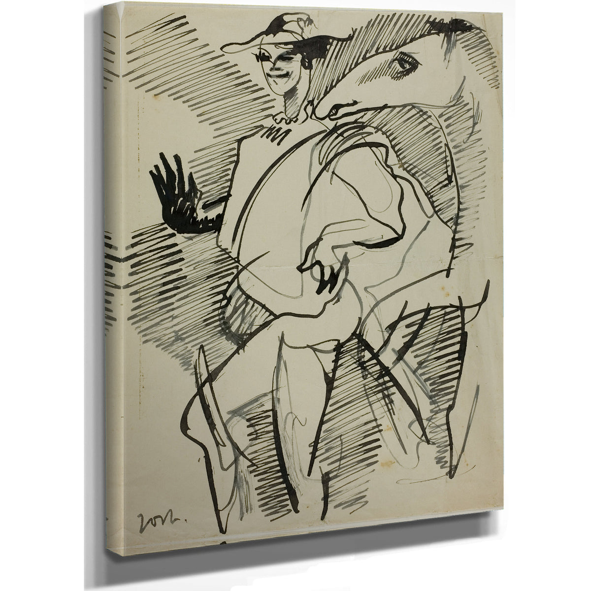 Man Horse By Anders Zorn