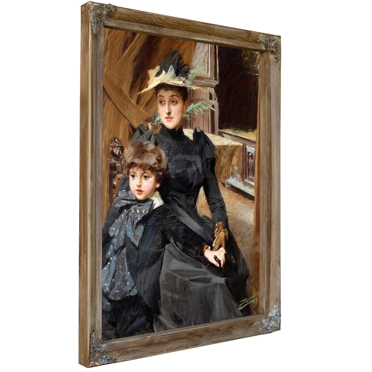 Mrs Weguelin Son 1889 By Anders Zorn