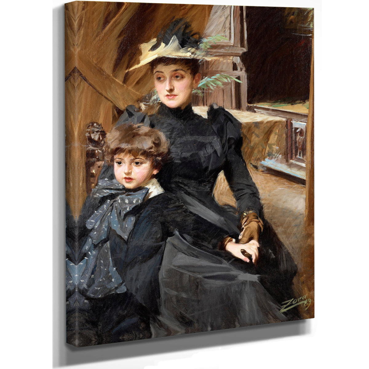 Mrs Weguelin Son 1889 By Anders Zorn