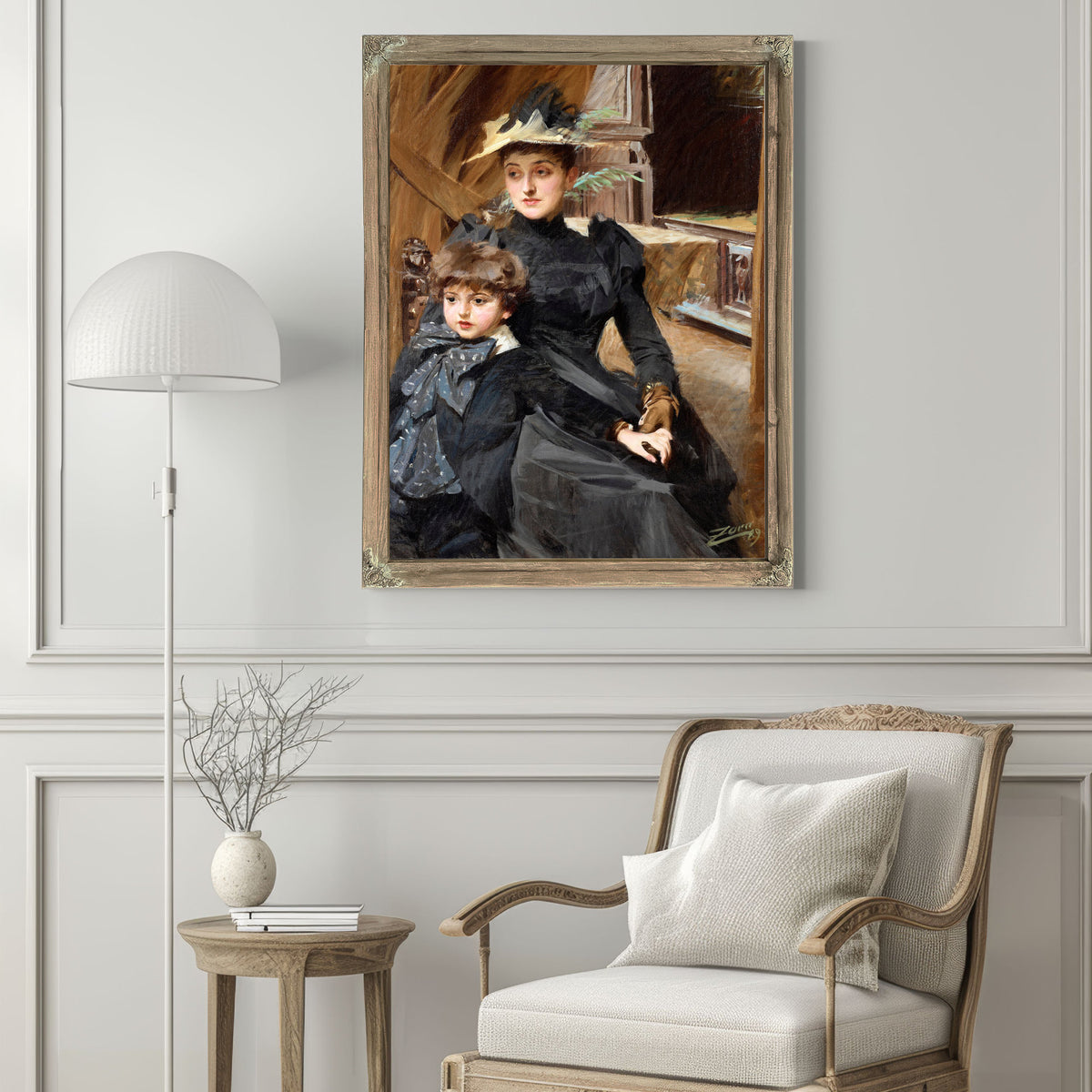 Mrs Weguelin Son 1889 By Anders Zorn