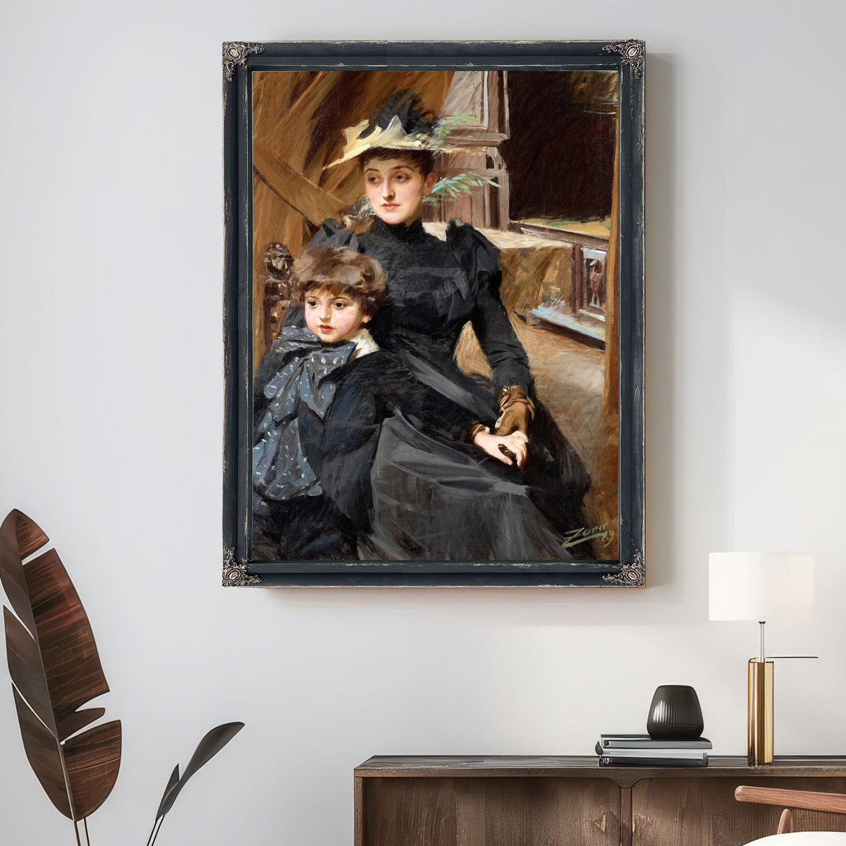 Mrs Weguelin Son 1889 By Anders Zorn
