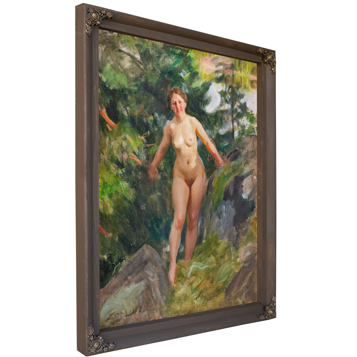 Naked a Rocky Forest 1908 By Anders Zorn