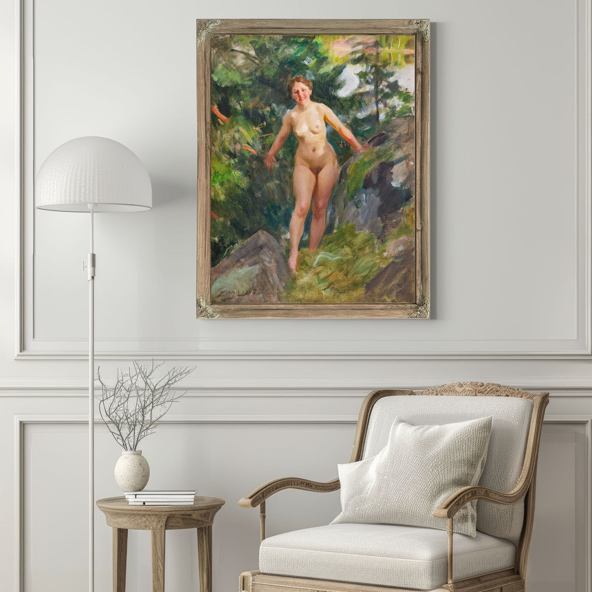 Naked a Rocky Forest 1908 By Anders Zorn