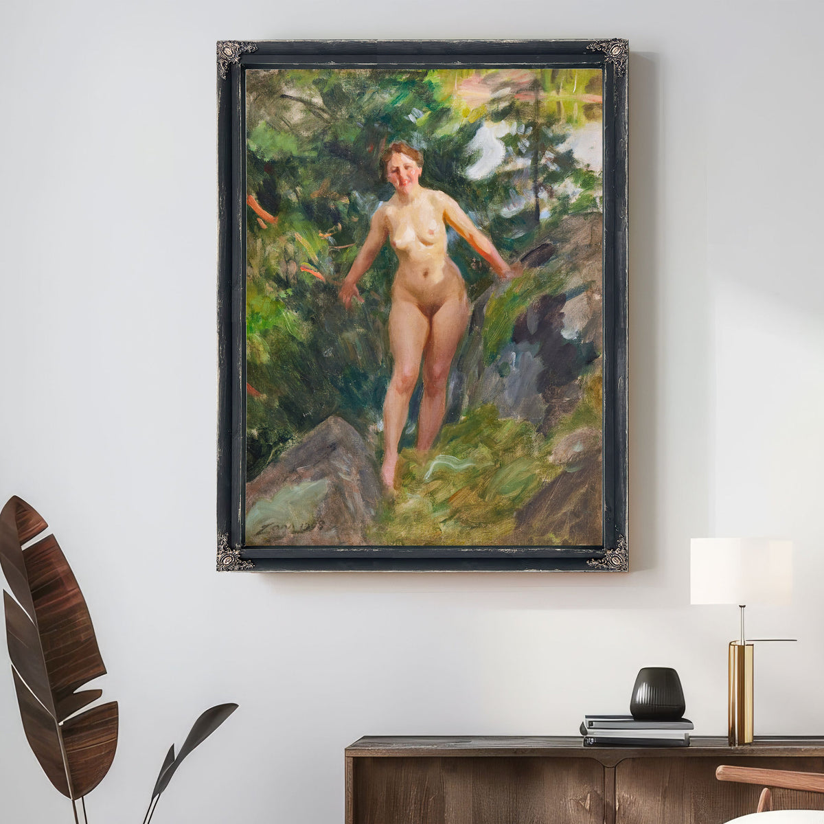 Naked a Rocky Forest 1908 By Anders Zorn