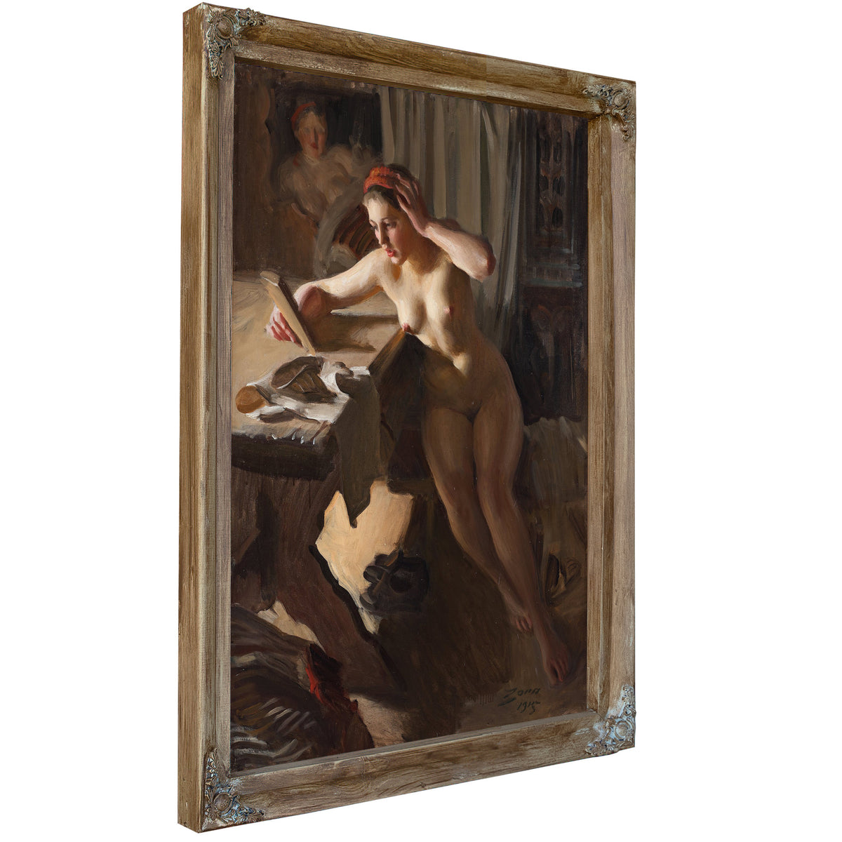 Old Mirror 1915 By Anders Zorn
