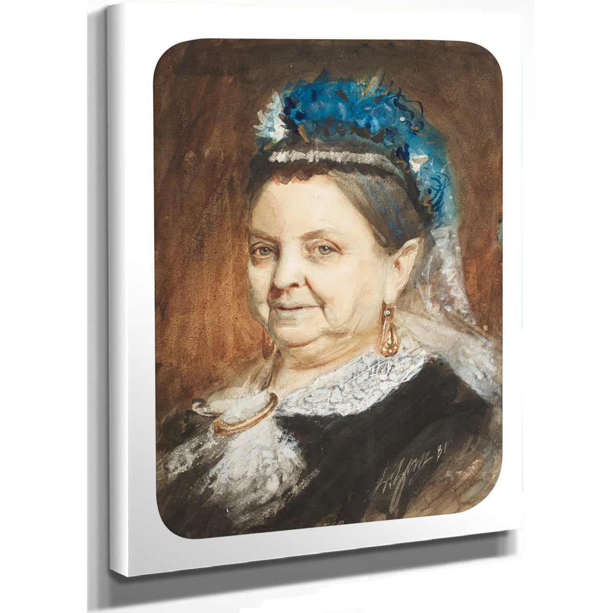 Portrait Older Lady 1881 By Anders Zorn