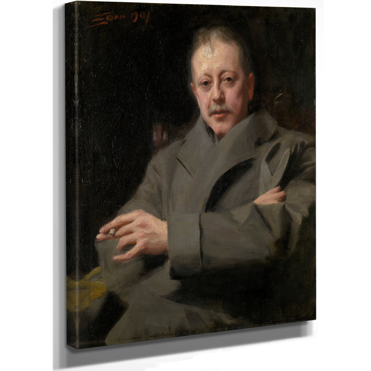 Portrait Study a Man 1901 By Anders Zorn