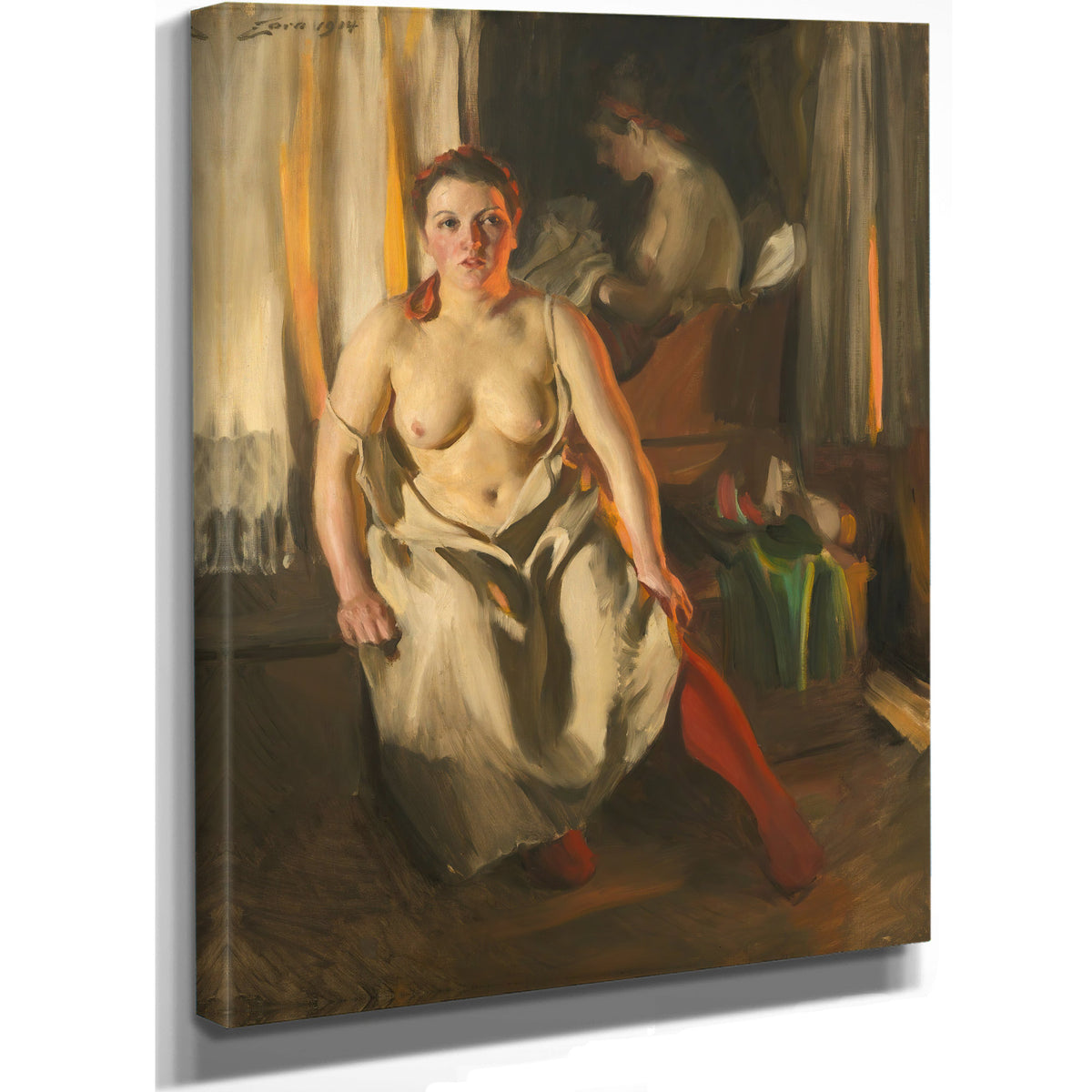 Red Stockings 1914 By Anders Zorn