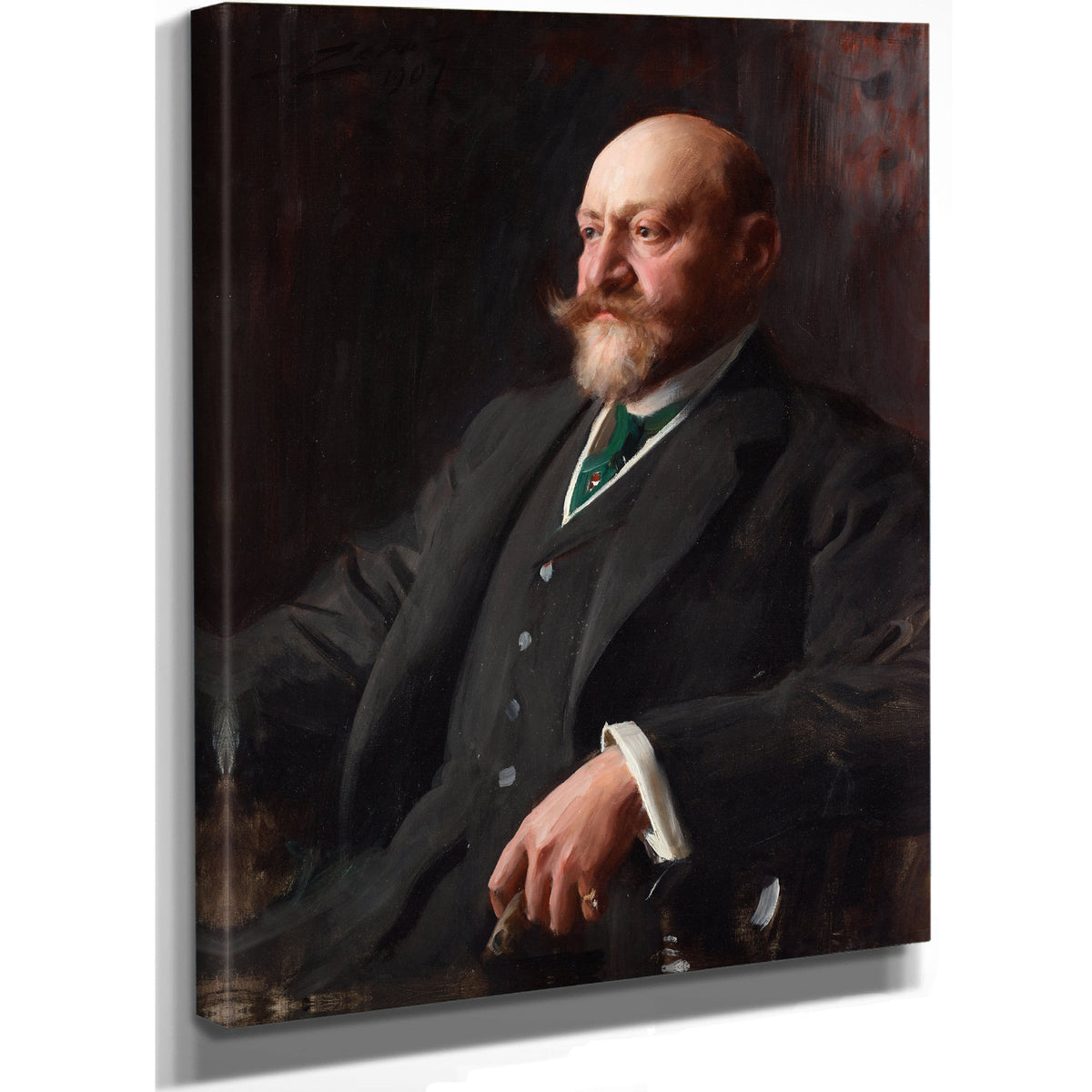 Sir Ernest Cassel 1907 By Anders Zorn