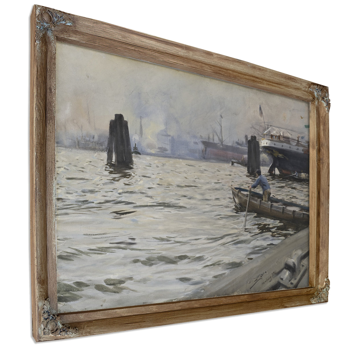 The Port Hamburg By Anders Zorn