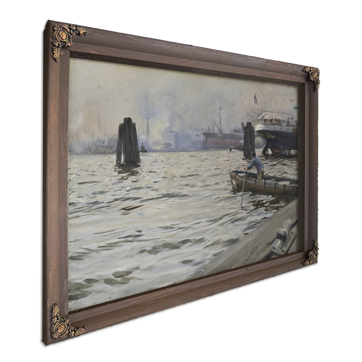 The Port Hamburg By Anders Zorn