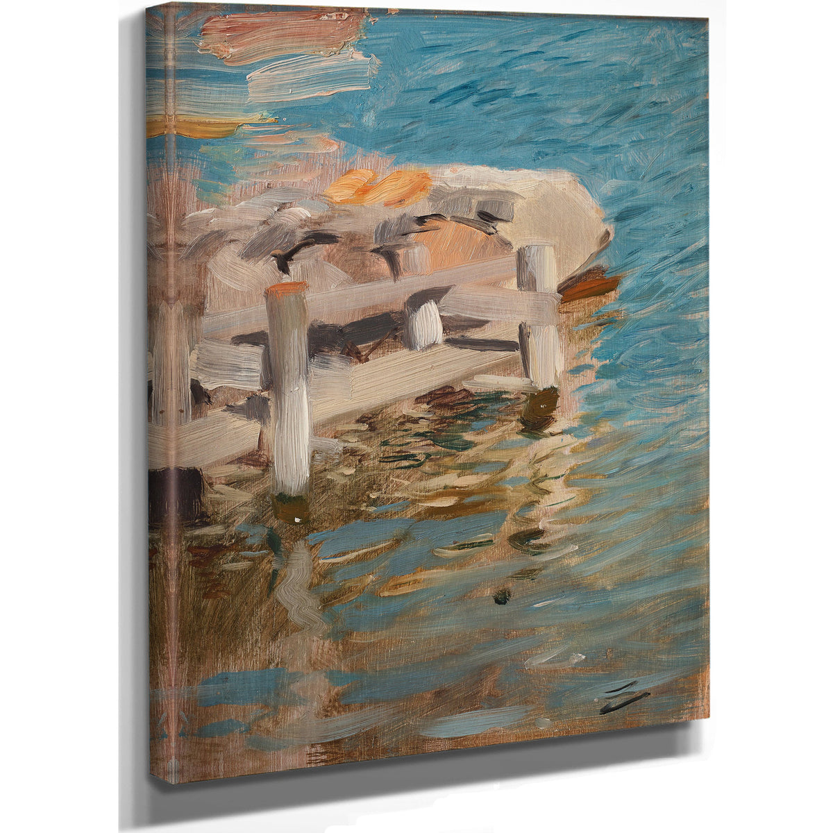 Water Reflections Stone Coffin 1887 By Anders Zorn