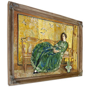 April The Green Gown by Childe Hassam
