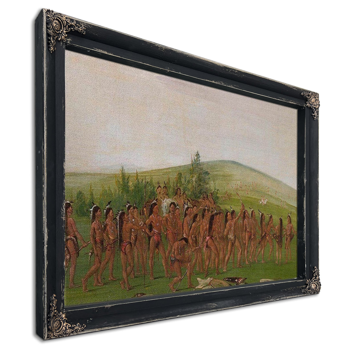 Archery Of The Mandan By George Catlin