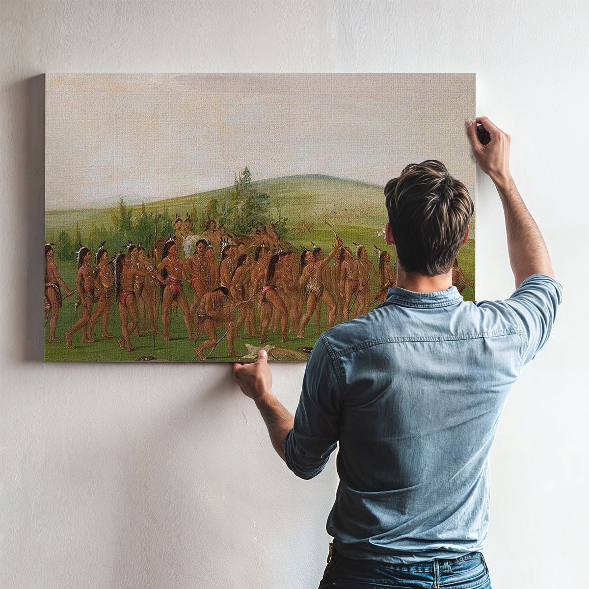 Archery Of The Mandan By George Catlin