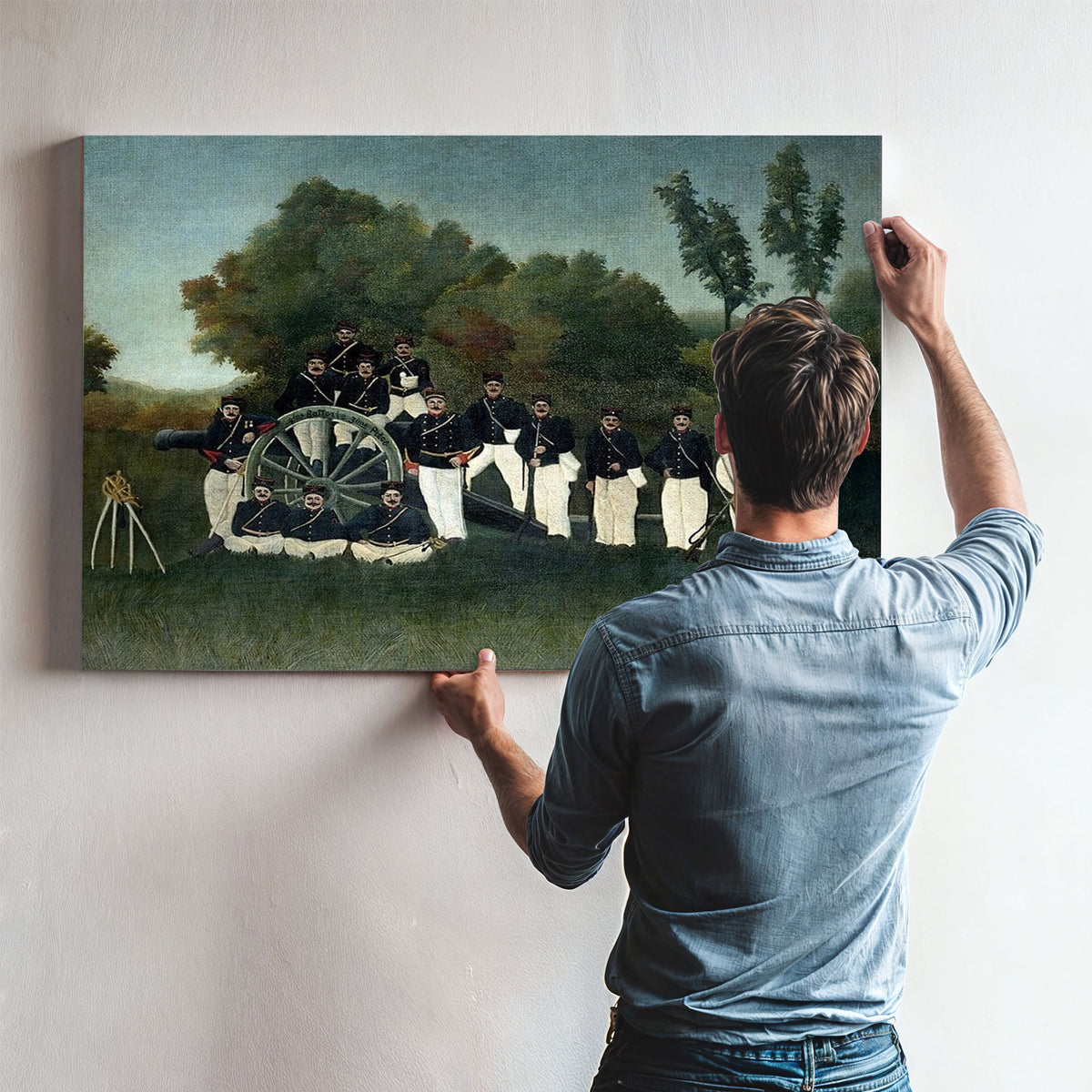 Artillerymen (Les Artilleurs) By Henri Julien Felix Rousseau