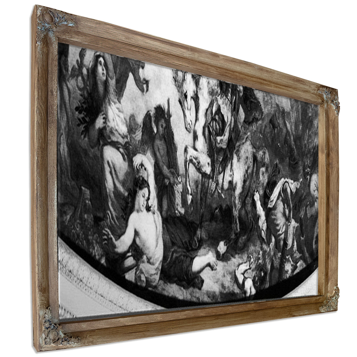 Attila The Hun (C.406 453) And His Hordes Overrunning Italy And The Arts By Ferdinand Victor Eugene Delacroix