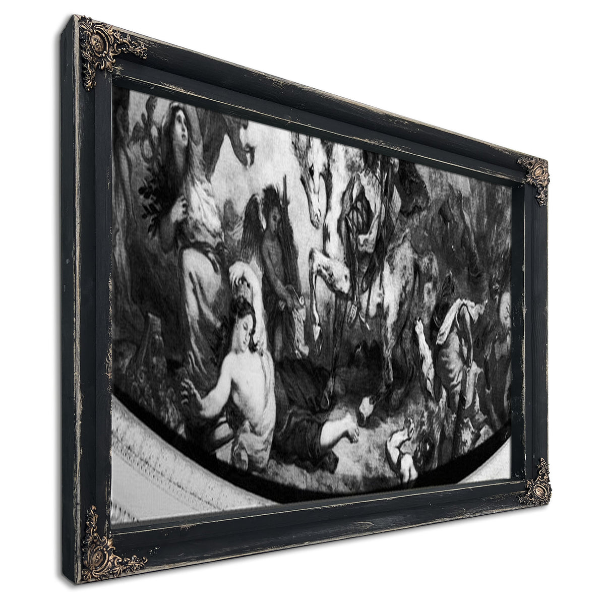 Attila The Hun (C.406 453) And His Hordes Overrunning Italy And The Arts By Ferdinand Victor Eugene Delacroix