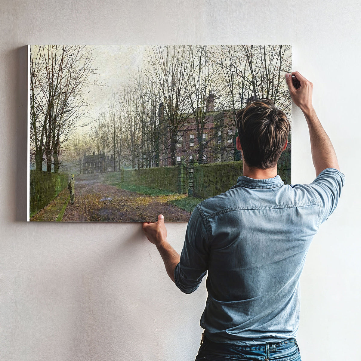 Autumn Afterglow Painting John Atkinson Grimshaw Canvas Art