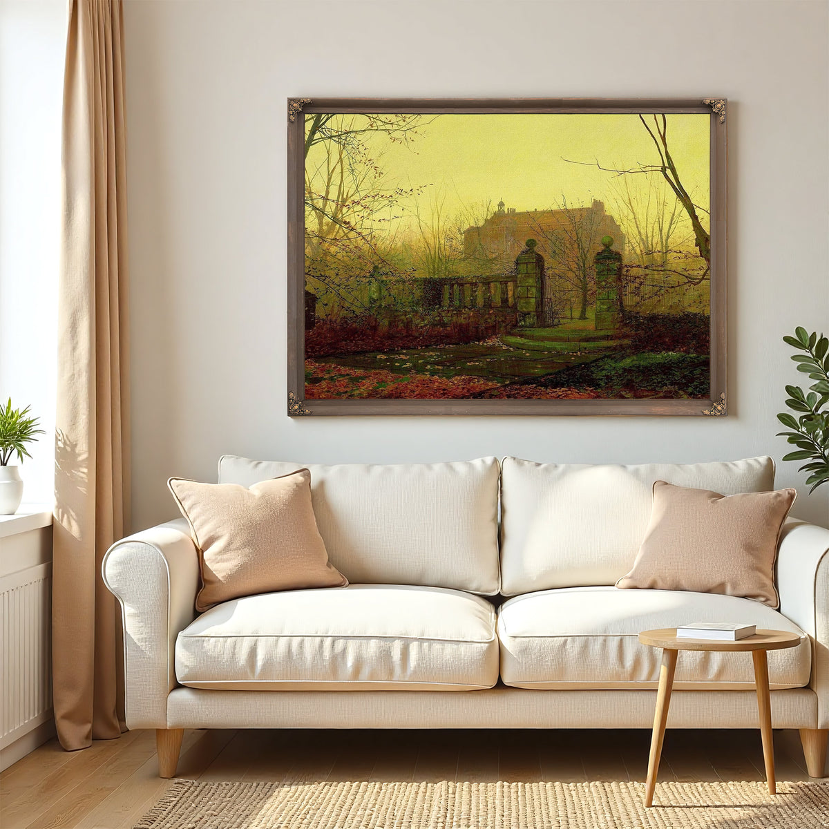 Autumn Morning Painting John Atkinson Grimshaw Canvas Art