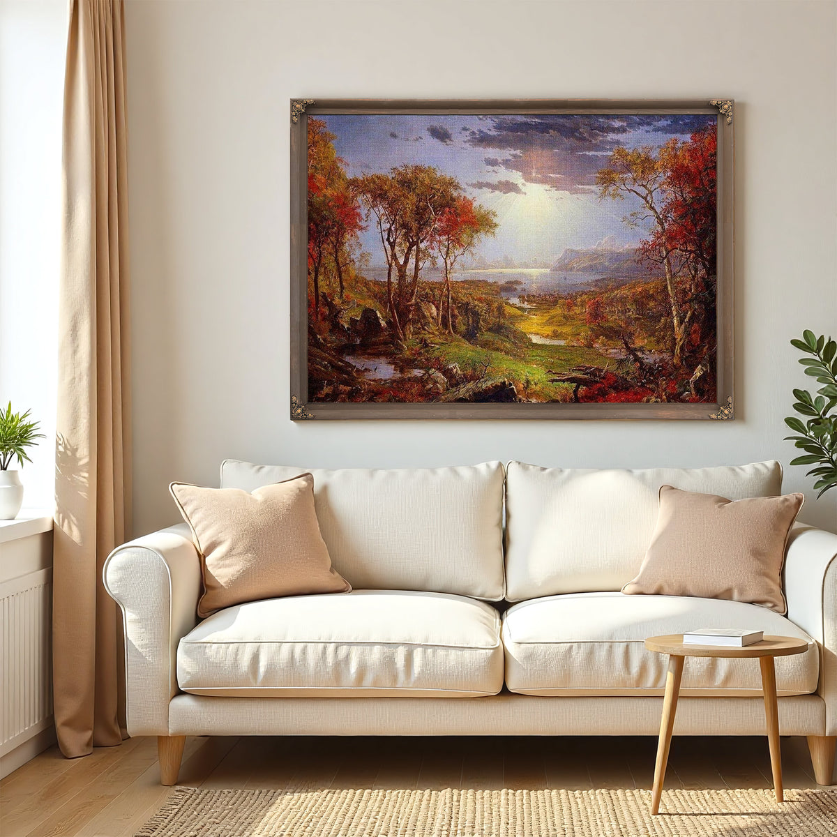 Autumn On The Hudson River By Cropsey Jasper Francis