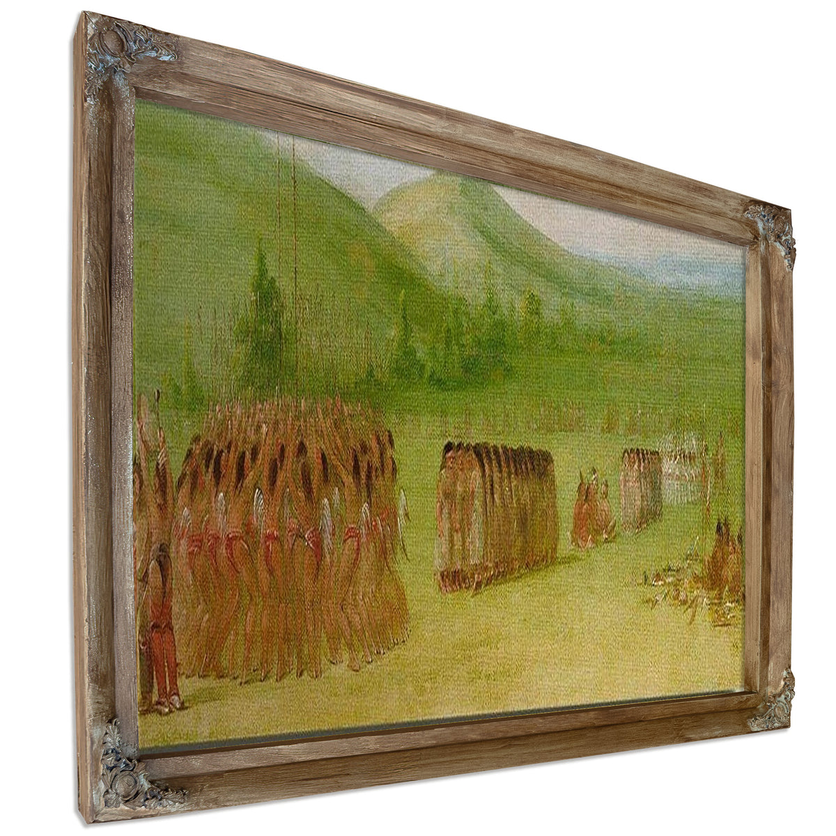 Ball Play Dance, Choctaw By George Catlin