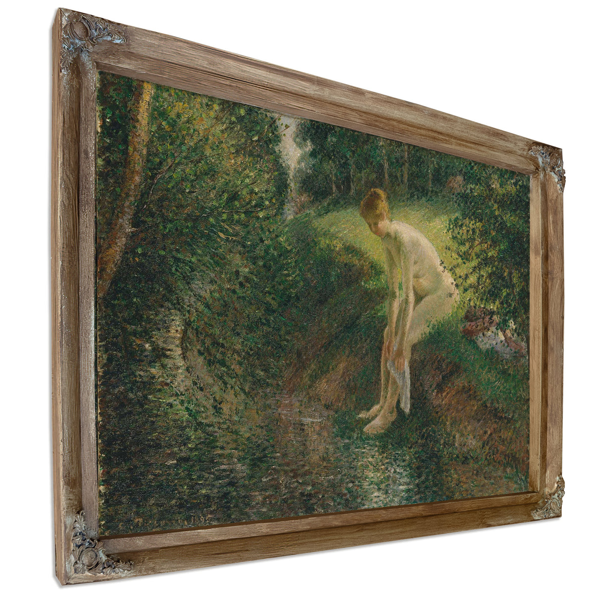 Bather In The Woods by Camille Pissarro