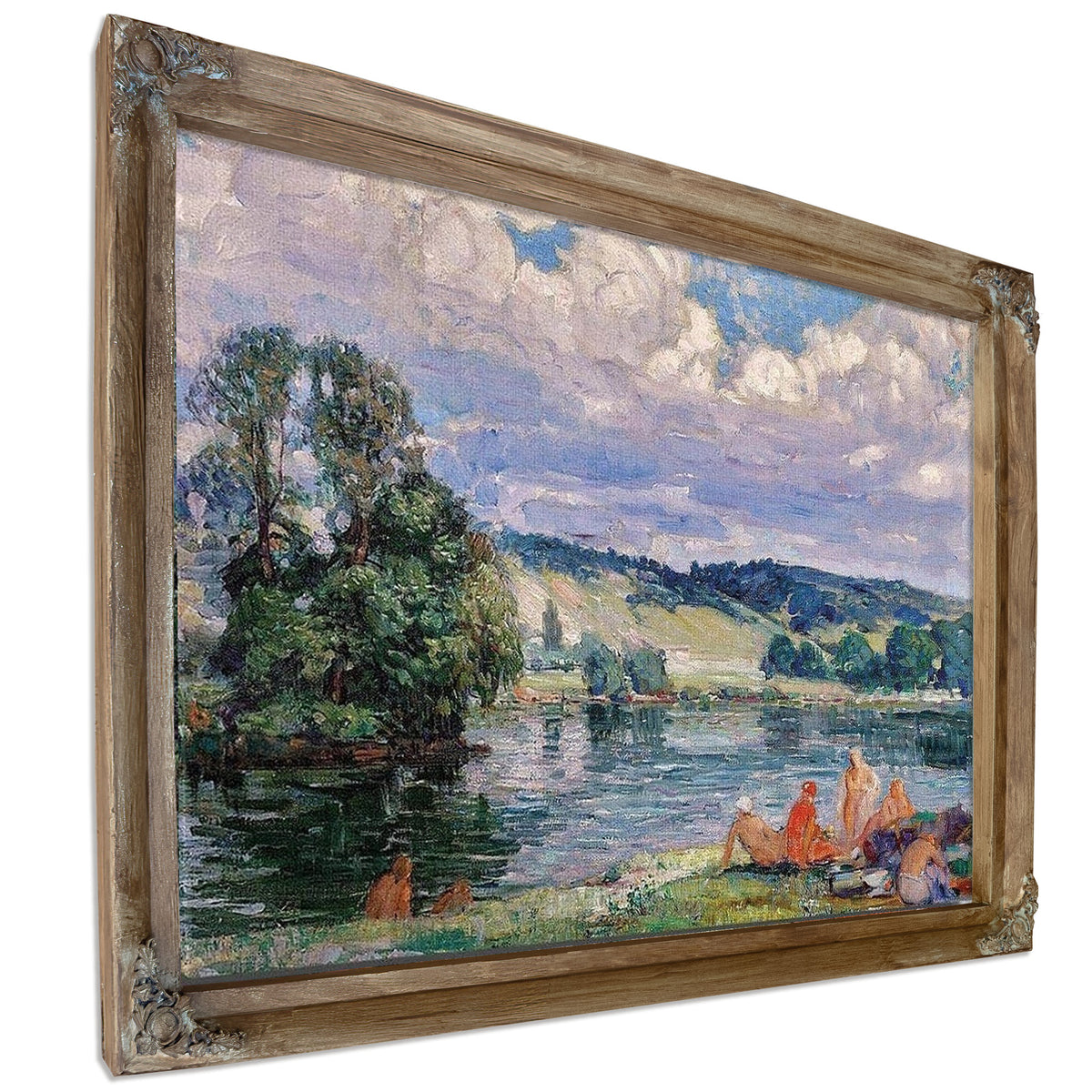 Bathers Along The Seine, Vernon, France