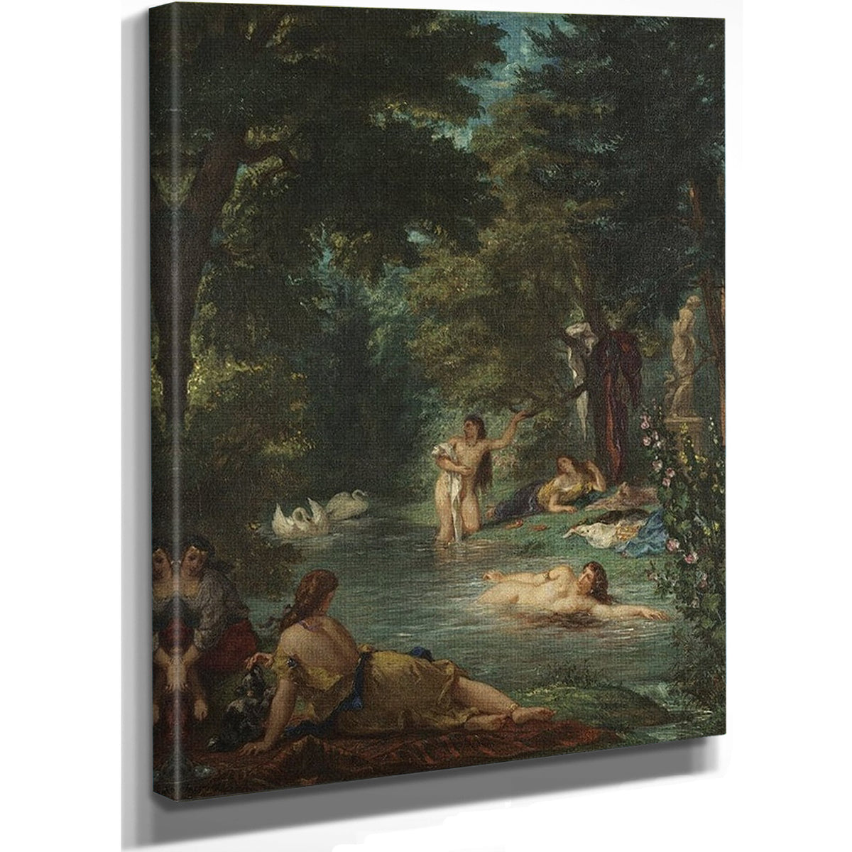 Bathers By Ferdinand Victor Eugene Delacroix