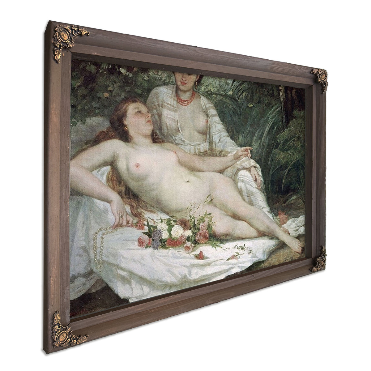 Bathers Or Two Nude Women By Jean Desire Gustave Courbet