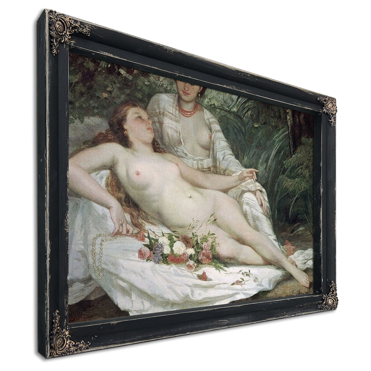 Bathers Or Two Nude Women By Jean Desire Gustave Courbet