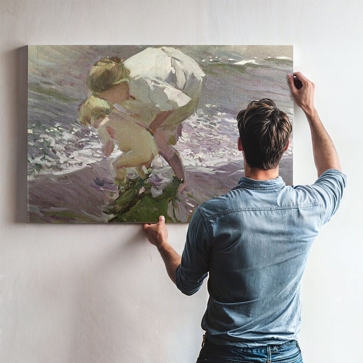 Bathing On The Beach By Joaquin Sorolla Y Bastida