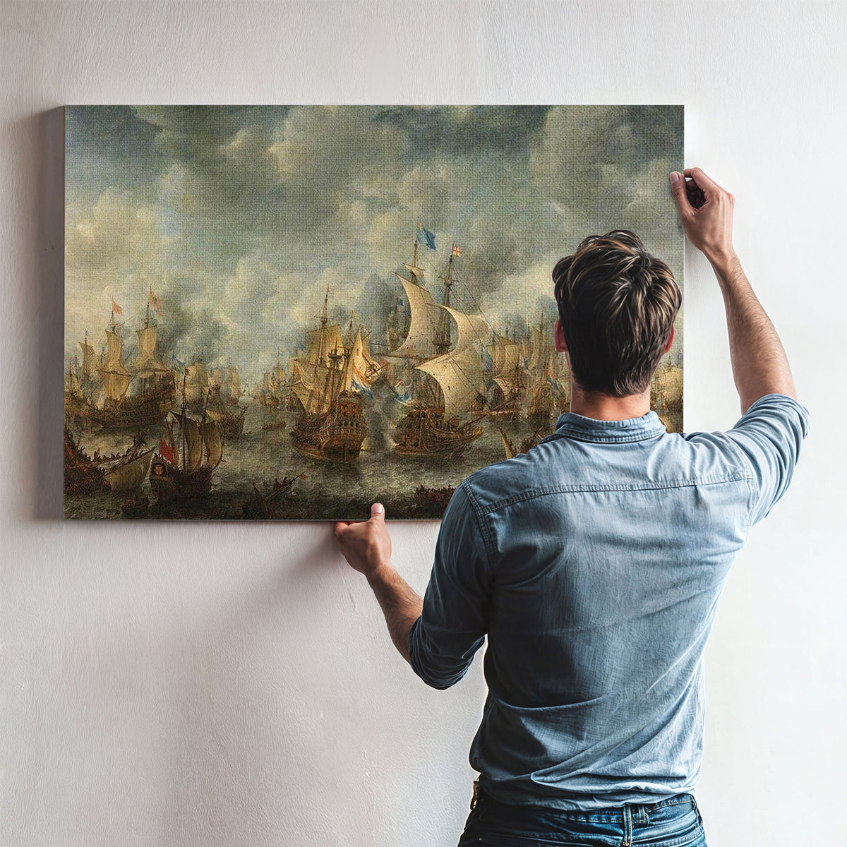 Battle Of Scheveningen By Jan Abrahamsz Beerstraten