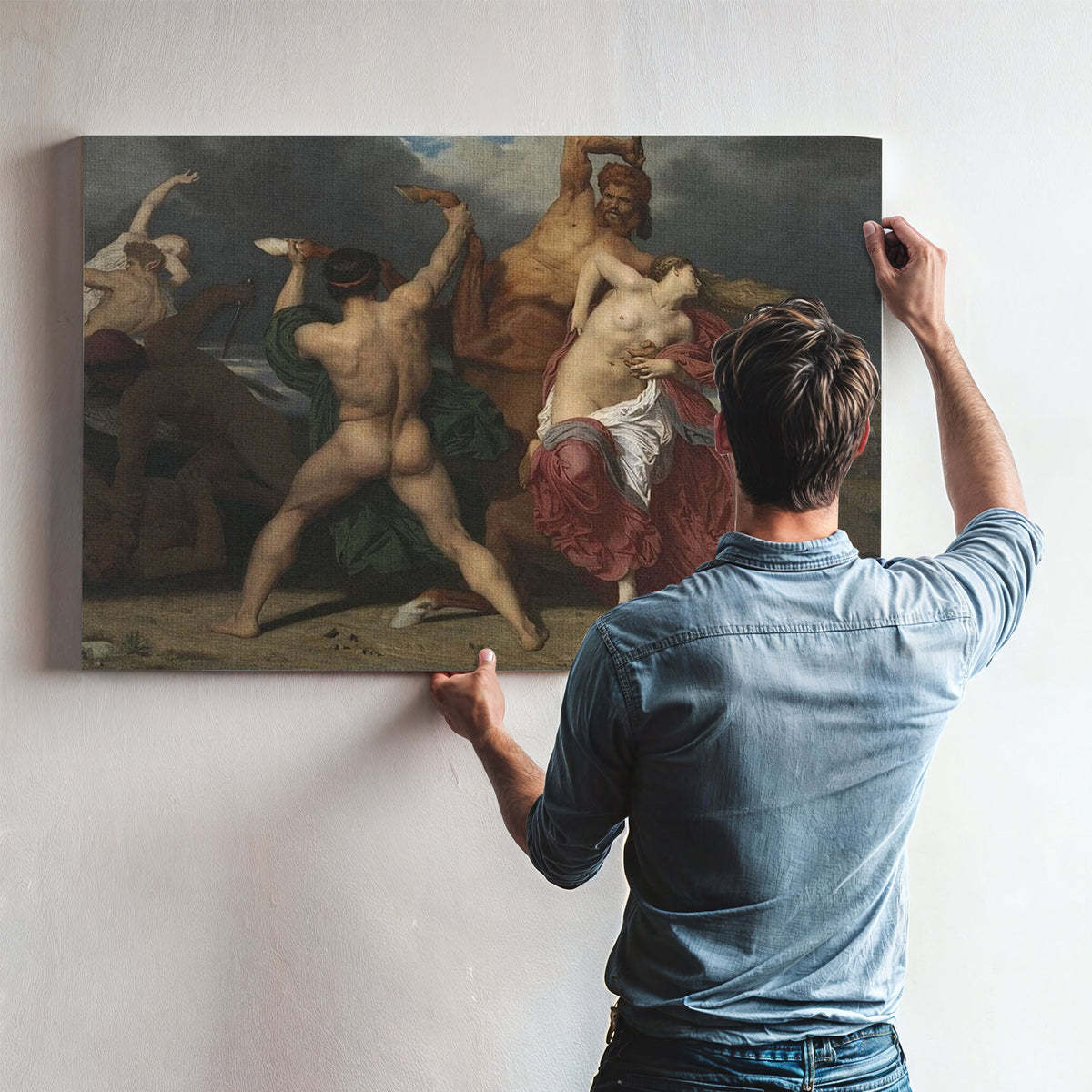 Battle Of The Centaurs And The Lapithae (Bataille Des Centaures Contre Les Lapithes) By William Adolphe Bouguereau