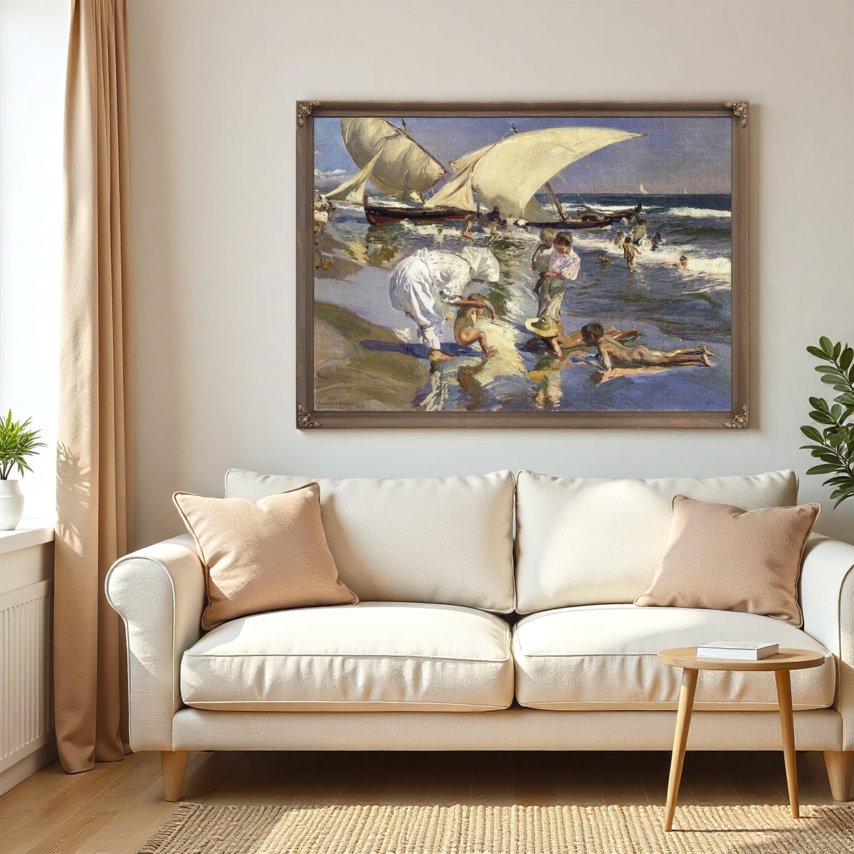 Beach Of Valencia By Morning Light By Joaquin Sorolla Y Bastida
